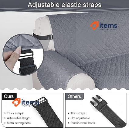 TAOCOCO Sofa Cover Waterproof Sofa Protector Slipcovers Dark Grey 120 x 190 cm