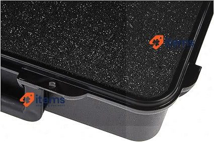 MAX Airtight Suitcase With High Density Cubed Sponge Black 316 X 195 H53 Mm