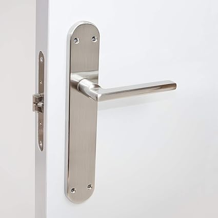 Emuca - Internal Door Handles With Backplate 43x250mm