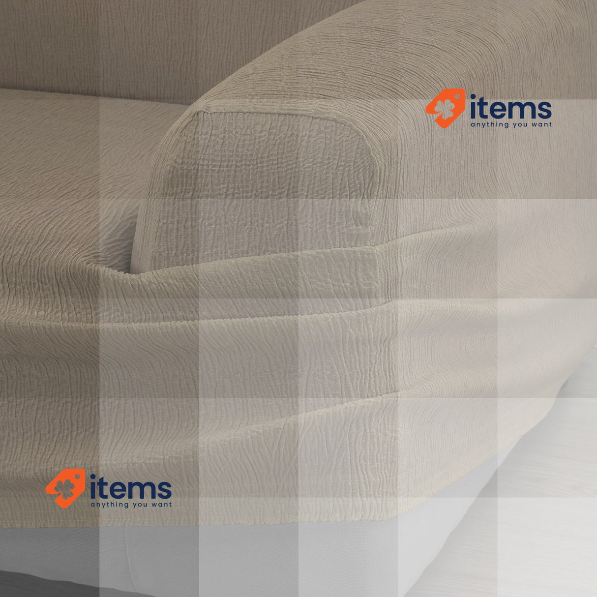 Martina Home 3-Seater Leather Sofa Cover 50% Polyester 45% Cotton 5% Elastomer