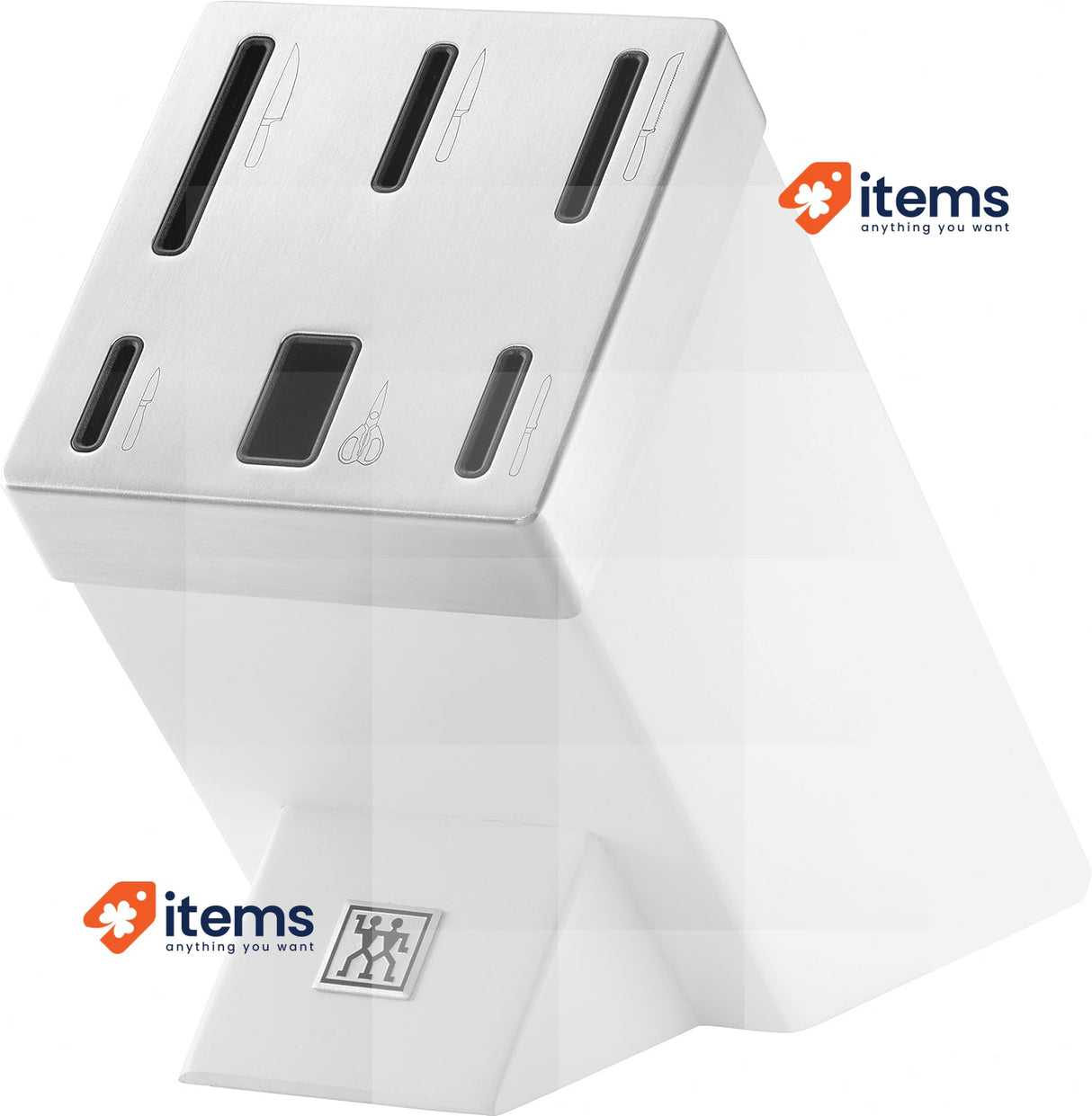 ZWILLING Self-Sharpening Knife Block Steel/Plastic 7 Pieces White Scissors