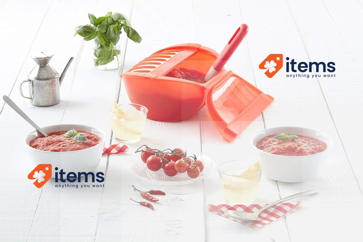 Lékué Deep Steamer Case Kit+Recipe Book Red Healthy And Fast Steaming Hondo Fork