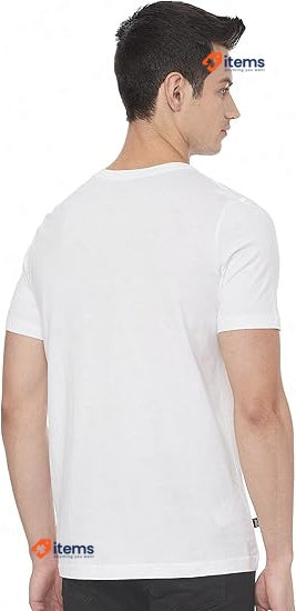 PUMA Ess Logo Tee, Men's Sport T-Shirt White XXL "Puma" Text w/Cat, Classic Logo