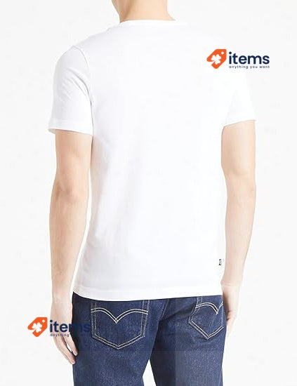 PUMA Ess Logo Tee, Men's Sport T-Shirt White XXL "Puma" Text w/Cat, Classic Logo
