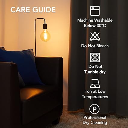 Deconovo Home Blackout Curtains Thermal Insulated Mellow Yellow
W55 x L87