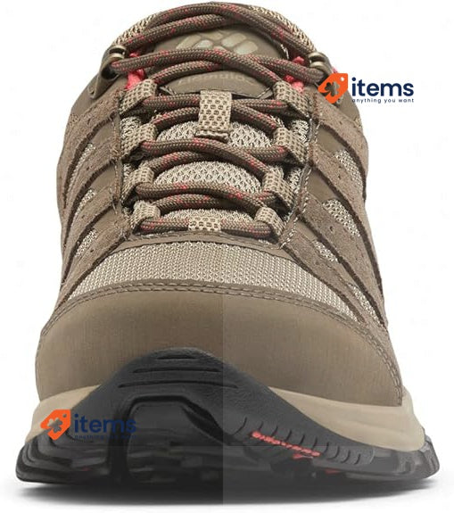 Columbia Women's Redmond 3 Low Rise And Hiking Shoes Pebble X Red Coral 39 EU