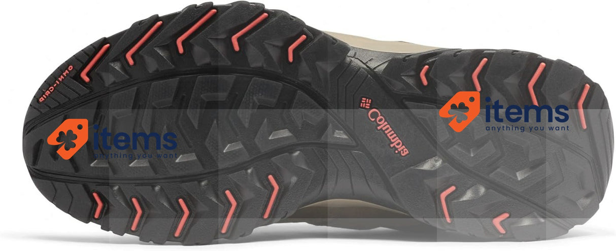 Columbia Women's Redmond 3 Low Rise And Hiking Shoes Pebble X Red Coral 39 EU