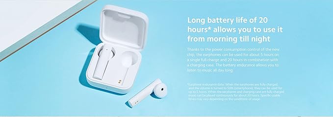 Xiaomi True Wireless Earphones 2 Basic 20 hours Battery Life White