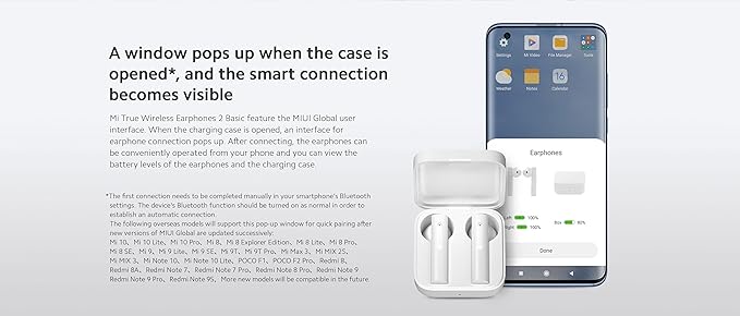 Xiaomi True Wireless Earphones 2 Basic 20 hours Battery Life White