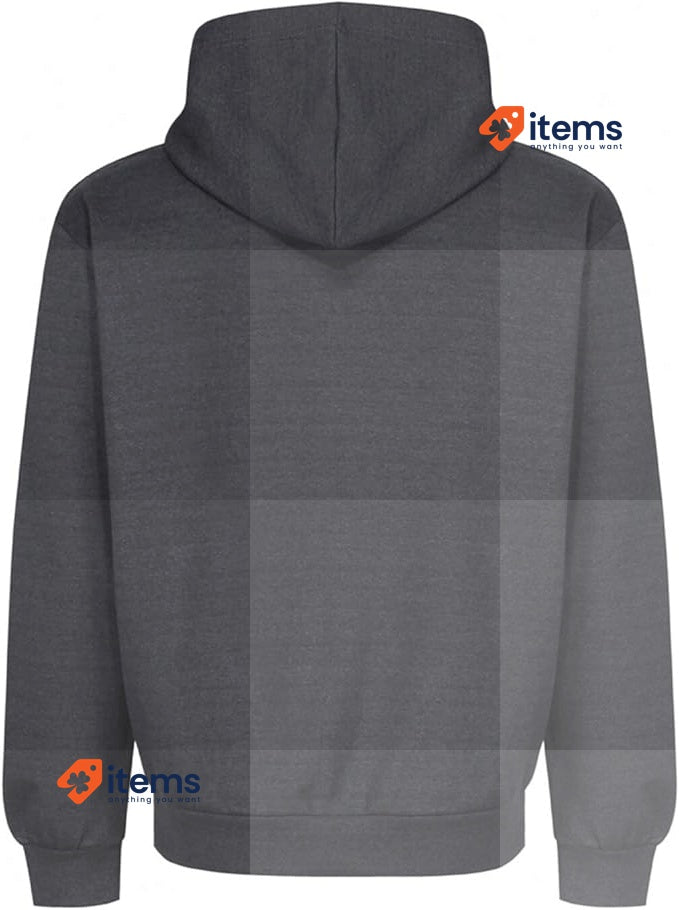 Iron Mountain Mens Soft Fleece Pullover Hooded Hoodie Charcoal Marl M Reclaimed