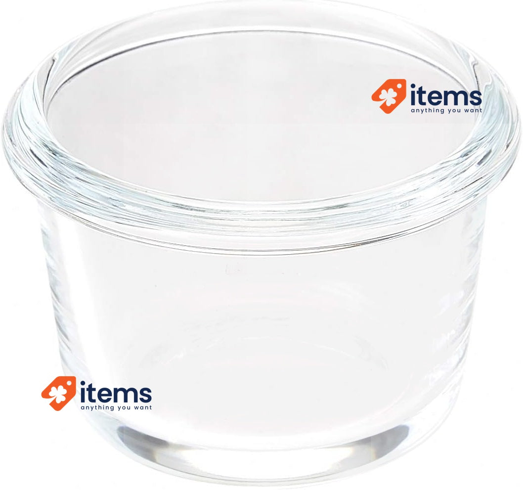 Amazon Basics Set of 4 Glass Storage Containers, 120 ml each (Pack of 4)