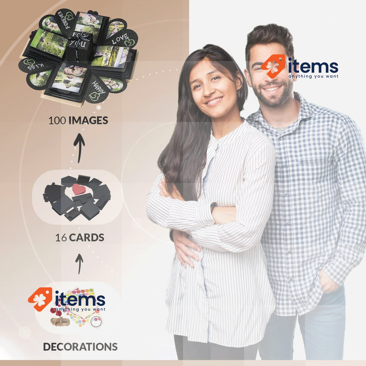 Wooden Case Explosion Box Personalised Photo Gift Box DIY Explosion Surprise