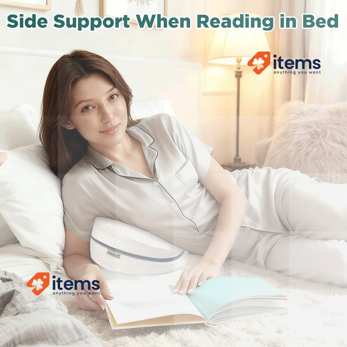 Dioxide Memory Foam Orthopaedic Leg Pillow For Sleeping On Side Better Sleep