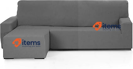 Martina Home Emilia Chaise Lounge Cotton Cover Grey Elastane Polyester Brazo De