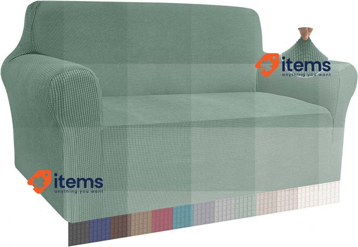 Granbest High Stretch Sofa Cover Modern Sofa Green