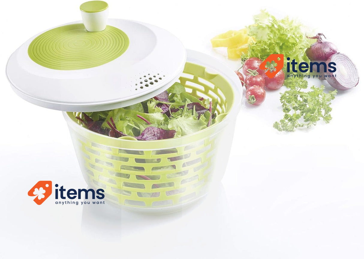 Westmark Salad Spinner, Capacity: 4.4 litres, ø 23.5 cm, Plastic BPA-free