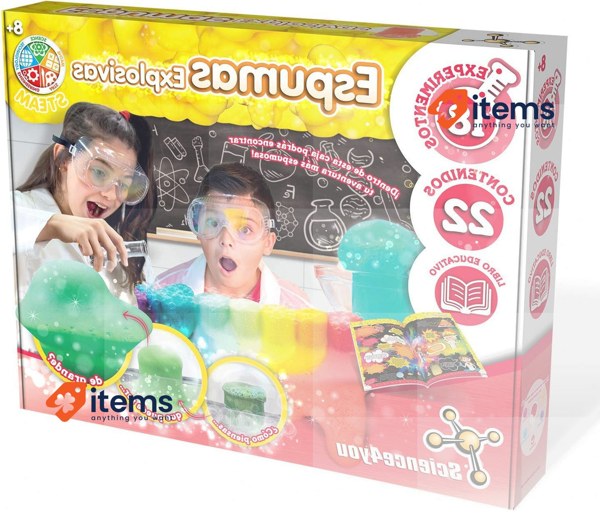 Science4you Explosive Foams Game & Toys Scientific Games Includes Experiments
