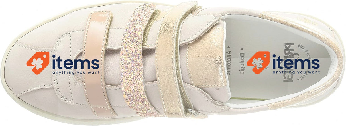 Primigi Girl's Pun 74210 Leather Sneaker Cipria, Size 13 UK (32 EU) Primigi Pun