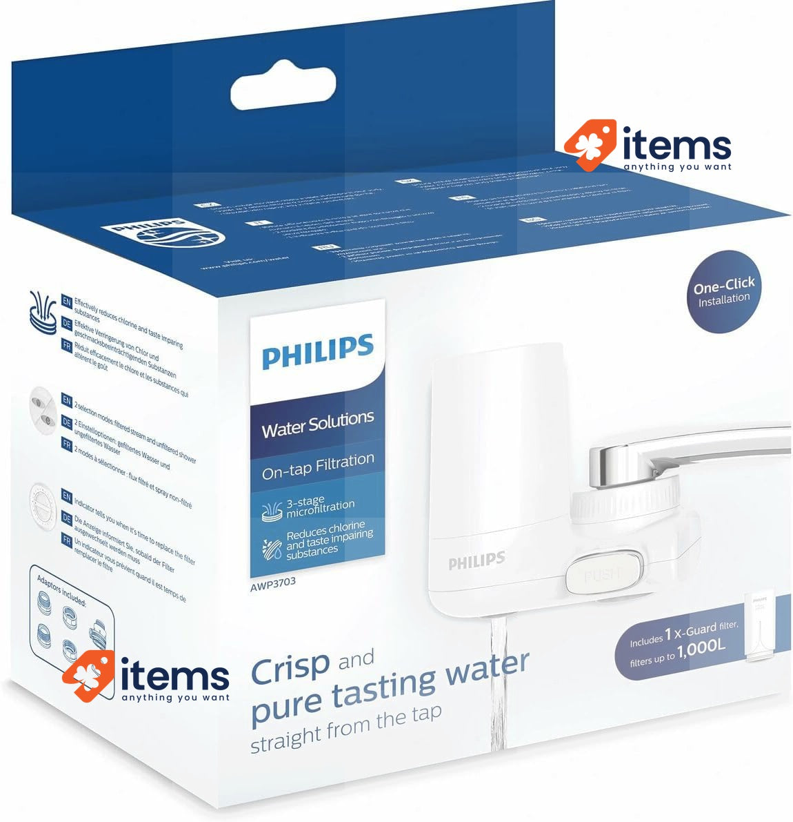 Philips Water Ontap Filter AWP3703/10 MICROFILTRATION, 1000 L filtration