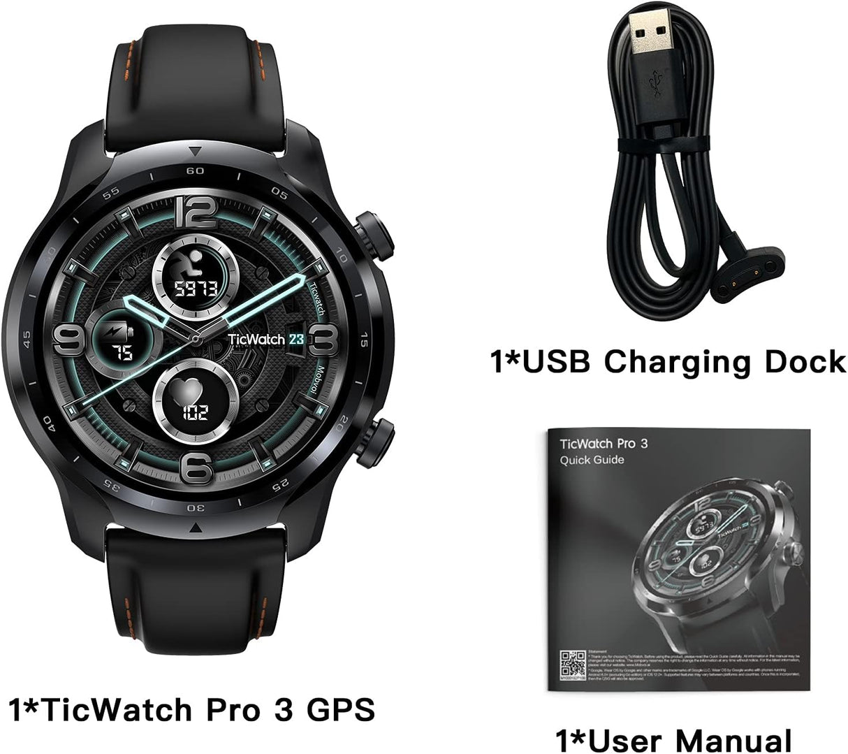 TicWatch Pro 3 Watch Black