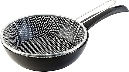 WECOOK Ecogreen Frying Pan with Basket 20 cm Black