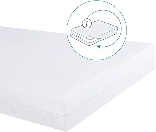 Bedecor Zippered Waterproof Breathable Terry Towelling - 90x190+16cm