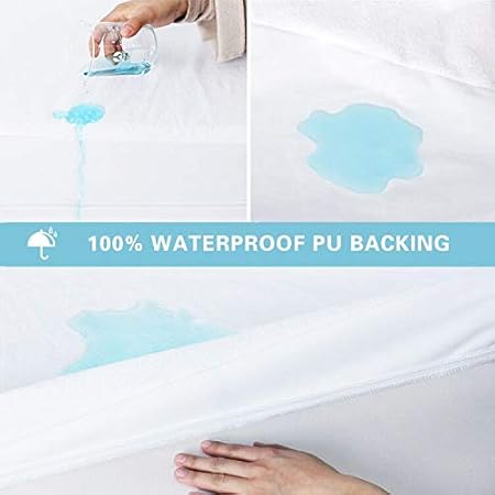 Bedecor Zippered Waterproof Breathable Terry Towelling - 90x190+16cm