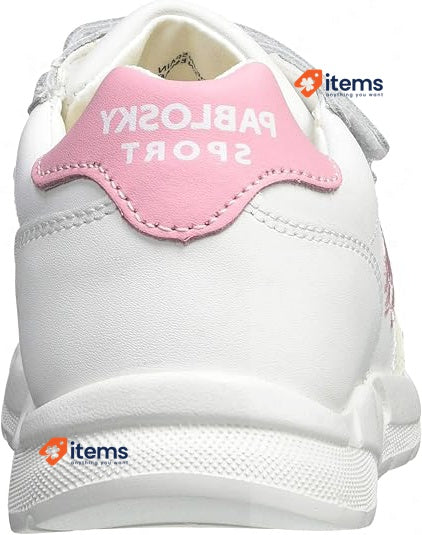 Pablosky Girl's 277907 Sneaker White/Pink Size 27 EU / 9 UK Trainers