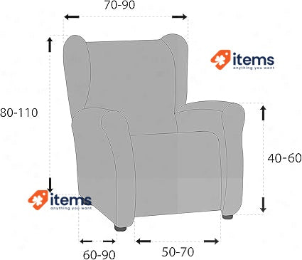 Martina Home Tunisia Wingback Chair Cover Alma Grey Sofas Armchairs Couches Soul