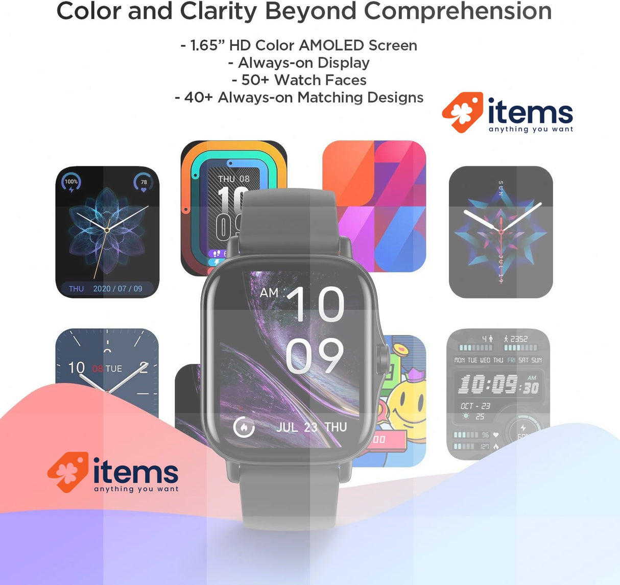 Amazfit GTS 2 Smartwatch with Sleep, Stress, Heart Rate, Blood Oxygen Monitor