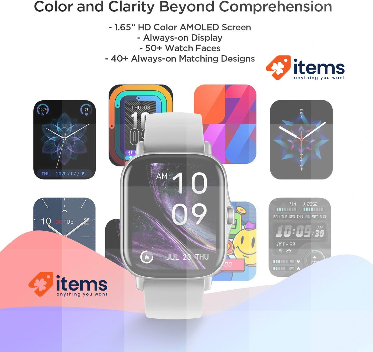 Amazfit GTS 2 Smartwatch Fitness Watch with Sleep, Stress, Heart Rate Grey