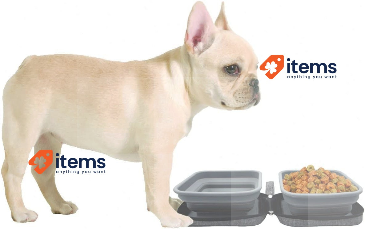 Portabowl Eco-friendly Foldable 2-in-1 Dog Bowls – High-quality Travel Dog Bow