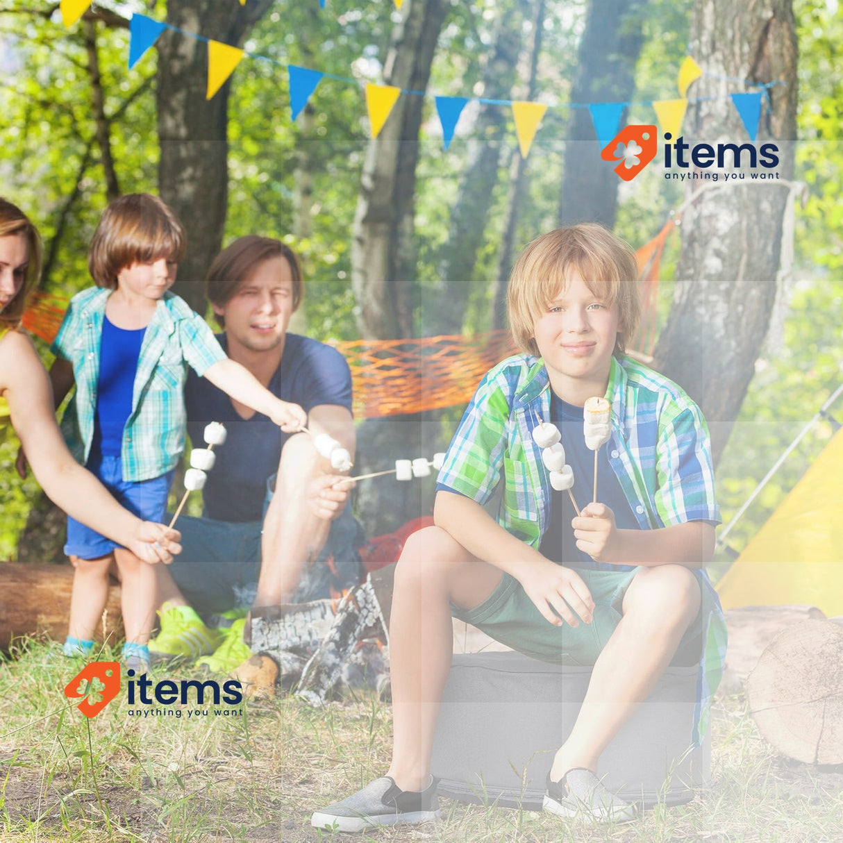 Relaxdays Inflatable stool, Outdoor Pouf for Camping & Garden, Sitting Stool