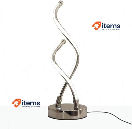 BarcelonaLED Modern Table Light with Dual Spiral Propeller Light LED