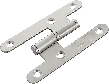 Jdel 4 Pieces Stainless Steel Round Edge without Finial 100 mm, Right, Nickel