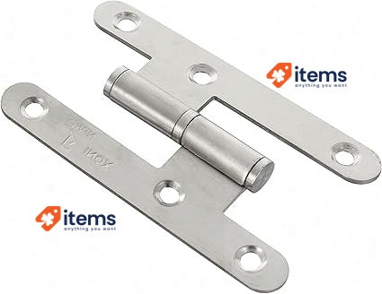 Jdel Door Hinges 100 Mm - Set Of 4, Right‑hand Round Edge, Stainless Steel 57