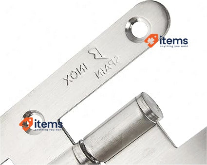 Jdel Door Hinges 100 Mm - Set Of 4, Right‑hand Round Edge, Stainless Steel 57