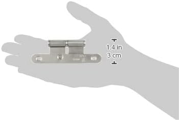 Jdel 4 Pieces Stainless Steel Round Edge without Finial 100 mm, Right, Nickel