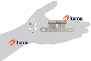 Jdel Door Hinges 100 Mm - Set Of 4, Right‑hand Round Edge, Stainless Steel 57