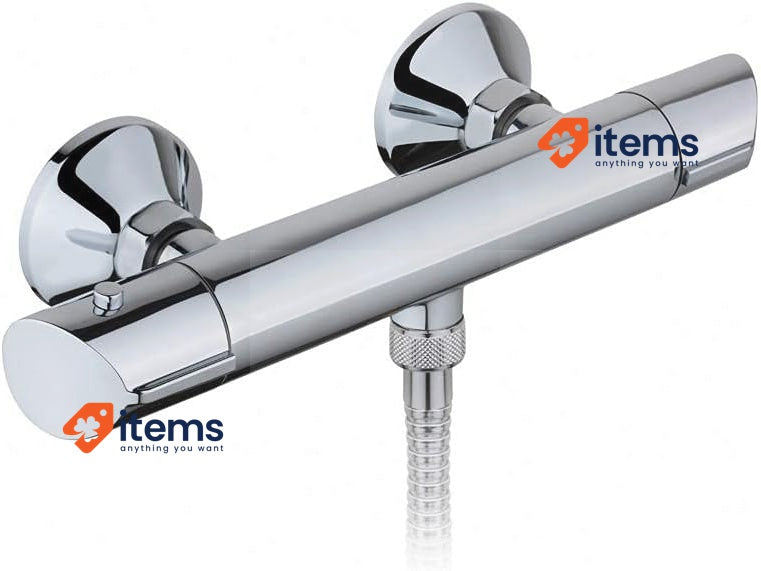 Strohm TEKA SINEU Thermostatic Shower Faucet Metal Silver <p>Safe Touch system: