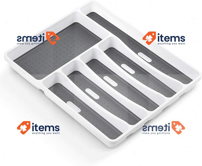 Rayen Cutlery Organizer, White Medida: 40 x 32,5 x 5 cm