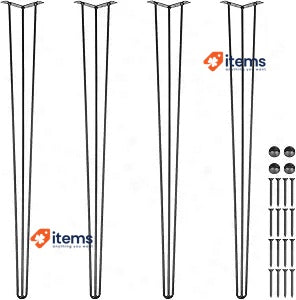 Happybuy Patterns For Cabon Steel Tables 4 Feet 100kg Capacity Black - 100 KG