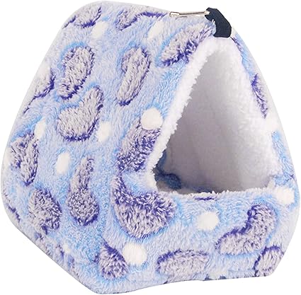 Gexu Animal Bed For Hamster Pig House Nest Cuddly Rabbit Winter Plush Cotton