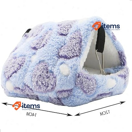 Gexu Animal Bed For Hamster Pig House Nest Cuddly Rabbit Winter Plush Cotton