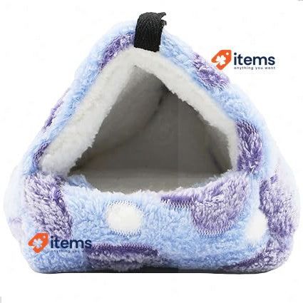 Gexu Animal Bed For Hamster Pig House Nest Cuddly Rabbit Winter Plush Cotton