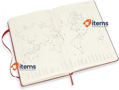 Moleskine - 18 Month Weekly Planner/Diary Colour Scarlet Red, 208 Pages 21 cm
