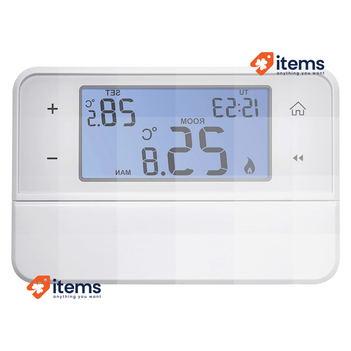 Emos Digital Room Thermostat 12.6 x 8.4 x 2.6 cm white Programmable