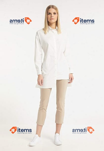 RISA 4059275823599 White Blouse, M For Women Tops Shirts Womens Clothing Clothes