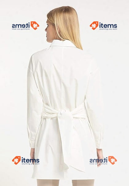 RISA 4059275823599 White Blouse, M For Women Tops Shirts Womens Clothing Clothes