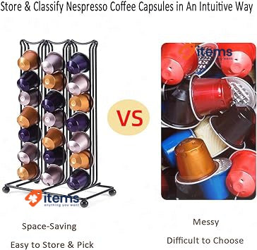 Support Coffee Capsule Holder for 42 Pieces Nespresso Coffee Capsulas Stand Rack